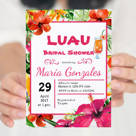 Hawaiian Luau Bridal Dusche Einladung