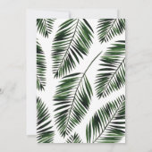 Hawaiian Luau Bridal Dusche Einladung (Rückseite)