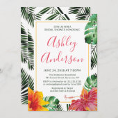 Hawaiian Luau Bridal Dusche Einladung (Vorne/Hinten)