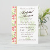 Hawaiian Luau Bridal Dusche Einladung (Stehend Vorderseite)