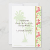Hawaiian Luau Bridal Dusche Einladung (Rückseite)