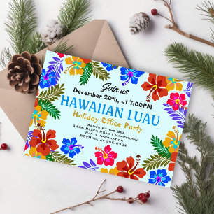 Hawaiian Luau Custom Party Hibiskus Einladungen