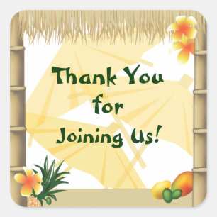 Hawaiian Luau Gastgeschenk Sticker