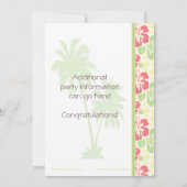 Hawaiian Luau Geburtstagsparty Einladung (Rückseite)