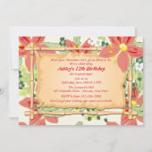 Hawaiian Luau Geburtstagsparty Einladung (Vorderseite)