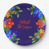 Hawaiian Luau Holiday Celebration Pappteller (Vorderseite)