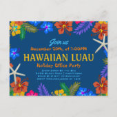 Hawaiian Luau Holiday Office Party Hibiskus Postkarte (Vorderseite)