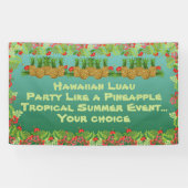 Hawaiian Luau Paradise Theme Banner (Horizontal)