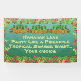Hawaiian Luau Paradise Theme Banner