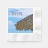 Hawaiian Luau Party tiki Hütte Serviette (Vorderseite)