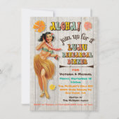 Hawaiian Luau Probe Dinner Einladungen (Vorderseite)