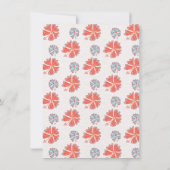 Hawaiian Luau Retro Hula Girl Party Einladung (Rückseite)