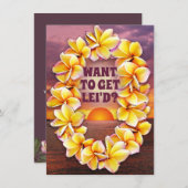 Hawaiian Luau (Text anpassbar) (Vorne/Hinten)