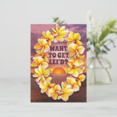 Hawaiian Luau (Text anpassbar) (Stehend Vorderseite)