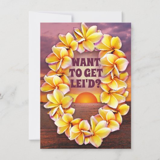 Hawaiian Luau (Text anpassbar) (Vorderseite)