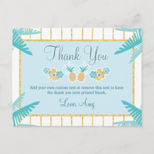 Hawaiian Luau Thank You Cards Postkarte