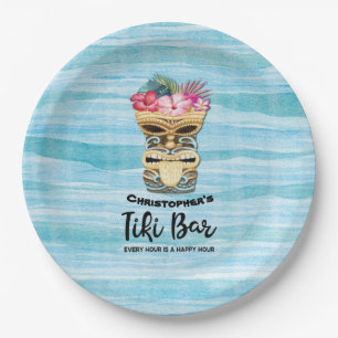 Hawaiian Luau Tiki Bar Party Pappteller