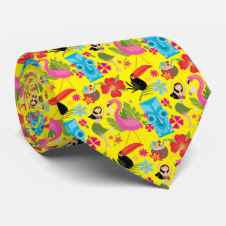 Hawaiian Luau Tiki Krawatte