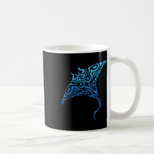 Hawaiian Manta Ray Tribal Polynesian Tattoo Pacifi Kaffeetasse