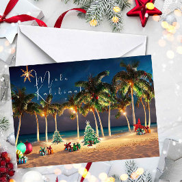 Hawaiian Mele Kalikimaka Beach Karte