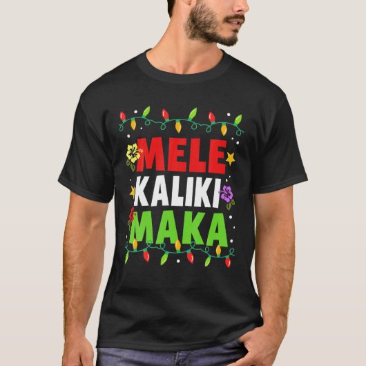 Hawaiian Mele Kalikimaka Christmas Matching Family T-Shirt (Vorderseite)