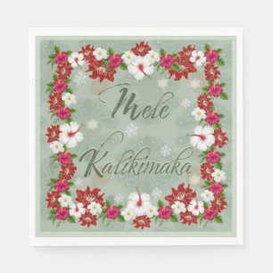 Hawaiian Mele Kalikimaka Paper Napkins Serviette