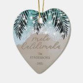 Hawaiian Mele Kalikimaka Tropical Keramik Ornament (Links)
