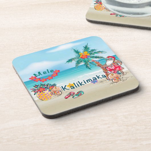 Hawaiian Mele Kalikimaka Untersetzer (Linke Seite)