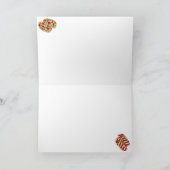 Hawaiian Mele Kalikimaka Weihnachtswreath Karte (Innenseite)