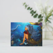 Hawaiian Mermaid Postcards Postkarte (Stehend Vorderseite)