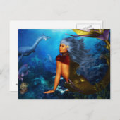 Hawaiian Mermaid Postcards Postkarte (Vorne/Hinten)