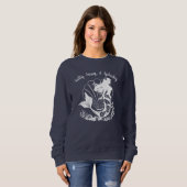 Hawaiian Mermaid Salty, Sassy & Splashy Navy Blue Sweatshirt (Vorne ganz)