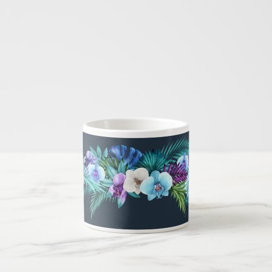 Hawaiian Midnight Orchids Espresso Tasse (Vorderseite)