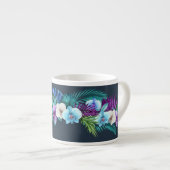 Hawaiian Midnight Orchids Espresso Tasse (Vorderseite Rechts)