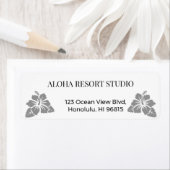 Hawaiian Minimal Hibiscus - Reply Address (Insitu)