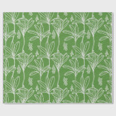 Hawaiian Modern Ki - Ti leaf Geschenkpapier (Flach)