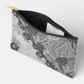 Hawaiian Monstera Tapa Fusion Zippered Pouch Zubehörtasche (Offen)