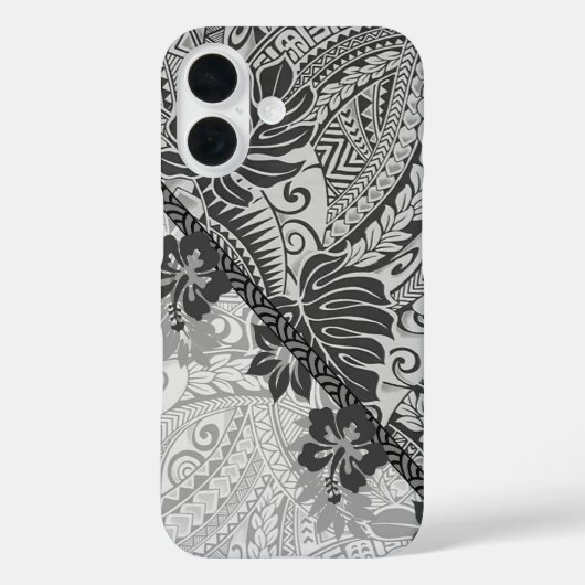 Hawaiian Monstera Tapa Phone Case (Rückseite)