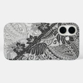 Hawaiian Monstera Tapa Phone Case (Rückseite (Horizontal))