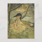 Hawaiian Mother and Child - Charles W. Bartlett Postkarte (Vorderseite)