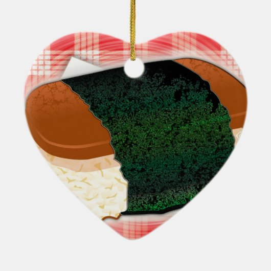 Hawaiian Musubi Keramikornament (Hinten)