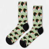 Hawaiian Musubi Sushi-Muster Socken (Linkes Detail)
