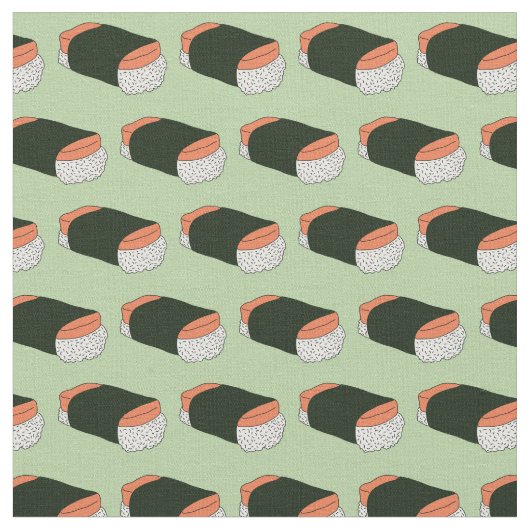 Hawaiian Musubi Sushi-Muster Stoff (Nahaufnahme)