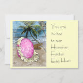 Hawaiian Oaster Egg Hunt Einladung (Vorderseite)