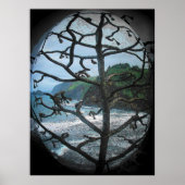 Hawaiian Ocean Beach Tree Foto Spotlight Poster (Vorne)