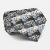 Hawaiian Ocean Beach Tree Foto View Krawatte (Gerollt)