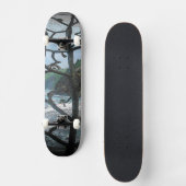 Hawaiian Ocean Beach Tree Foto View Skateboard (Vorderseite)