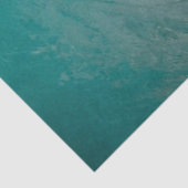 Hawaiian Ocean Wave Beach Aqua Blue Seidenpapier (Ausschnitt)