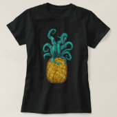 Hawaiian Octopus Ananas Aloha Beach Hawaii Summ T-Shirt (Design vorne)