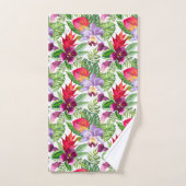 Hawaiian orchid bath towel set (Handtuch)